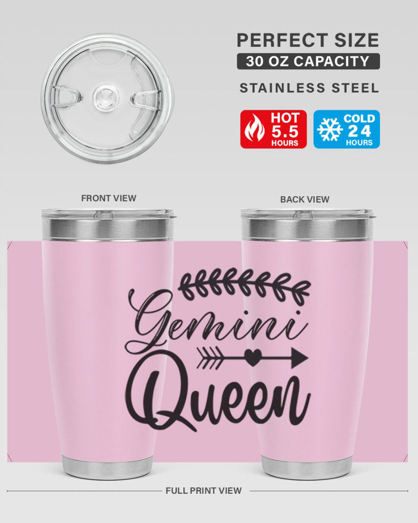 Gemini queen 232#- zodiac- Tumbler