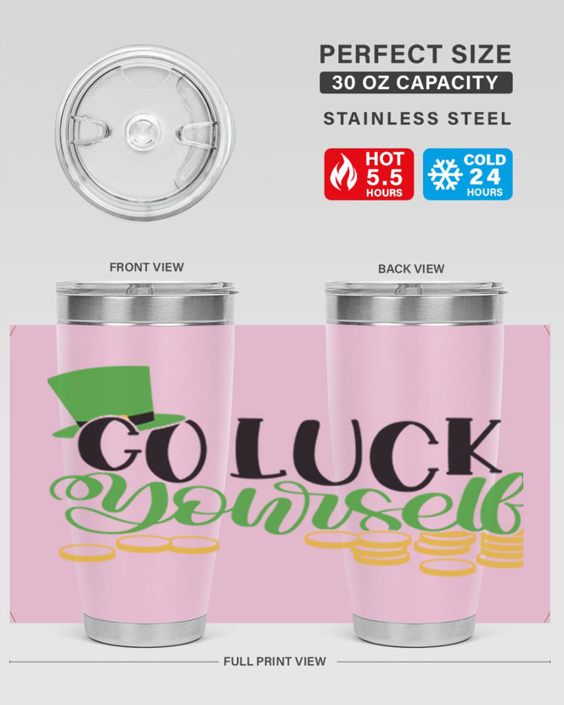 Go Lucky Yourself Style 98#- St Patricks Day- Tumbler