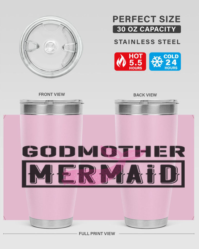 Godmother mermaid 196#- mermaid- Tumbler