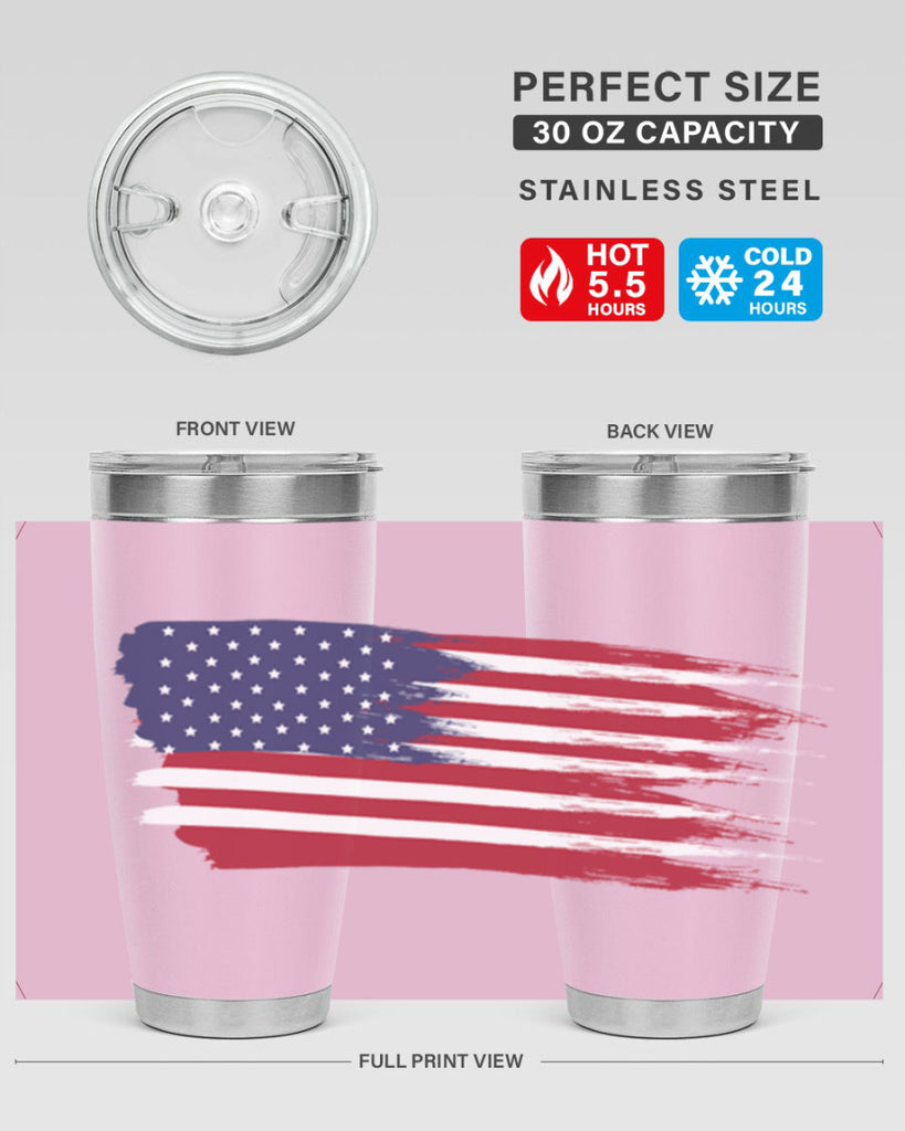 Grunge Flag 54#- Us Flags- Tumbler