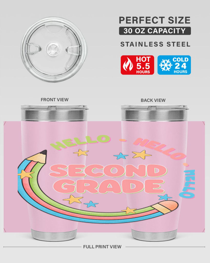 Hello 2nd Grade Pencil 10#- second grade- Tumbler