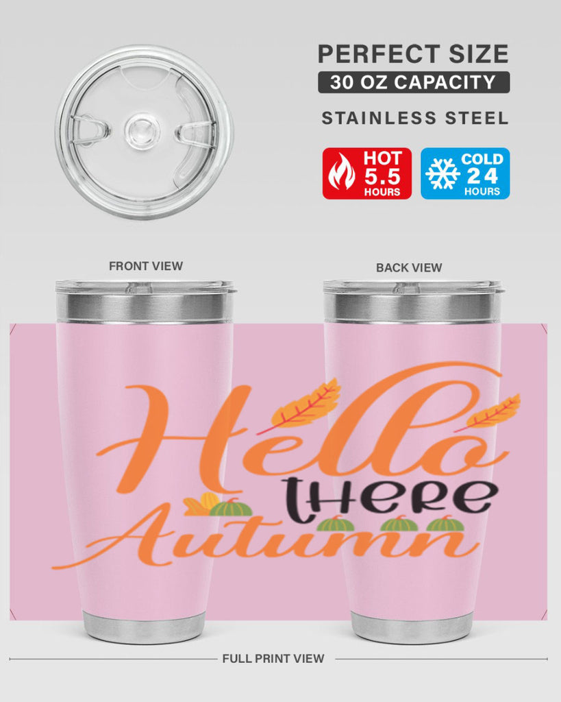 Hello There Autumn 297#- fall- Tumbler