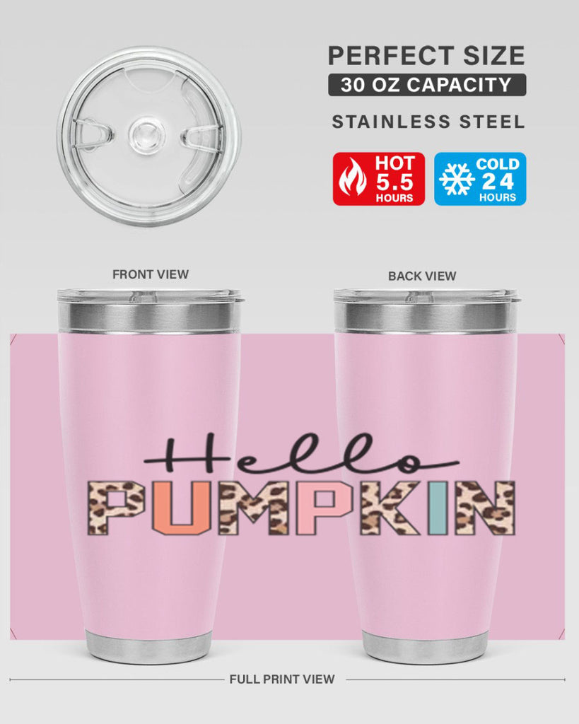 Hello pumpkin 289#- fall- Tumbler