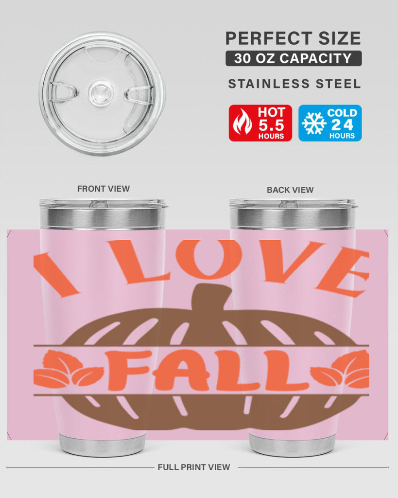 I Love Fall 337#- fall- Tumbler