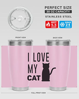 I Love My Cat Style 57#- cat- Tumbler