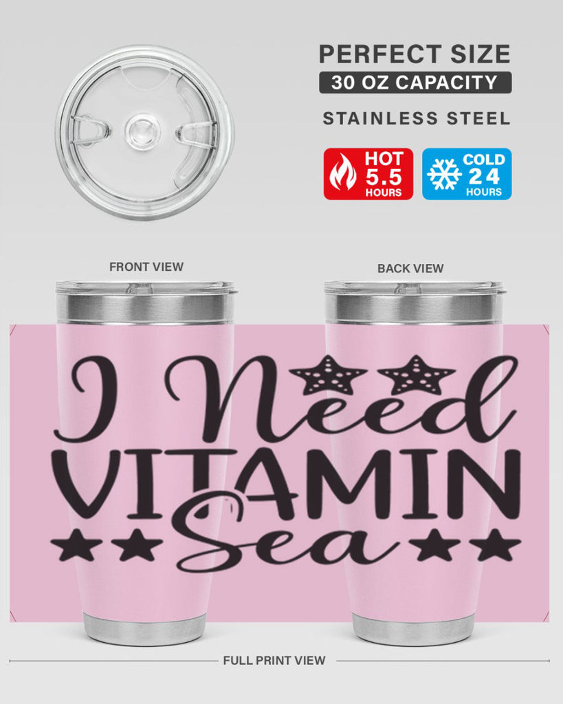 I Need Vitamin Sea 232#- mermaid- Tumbler