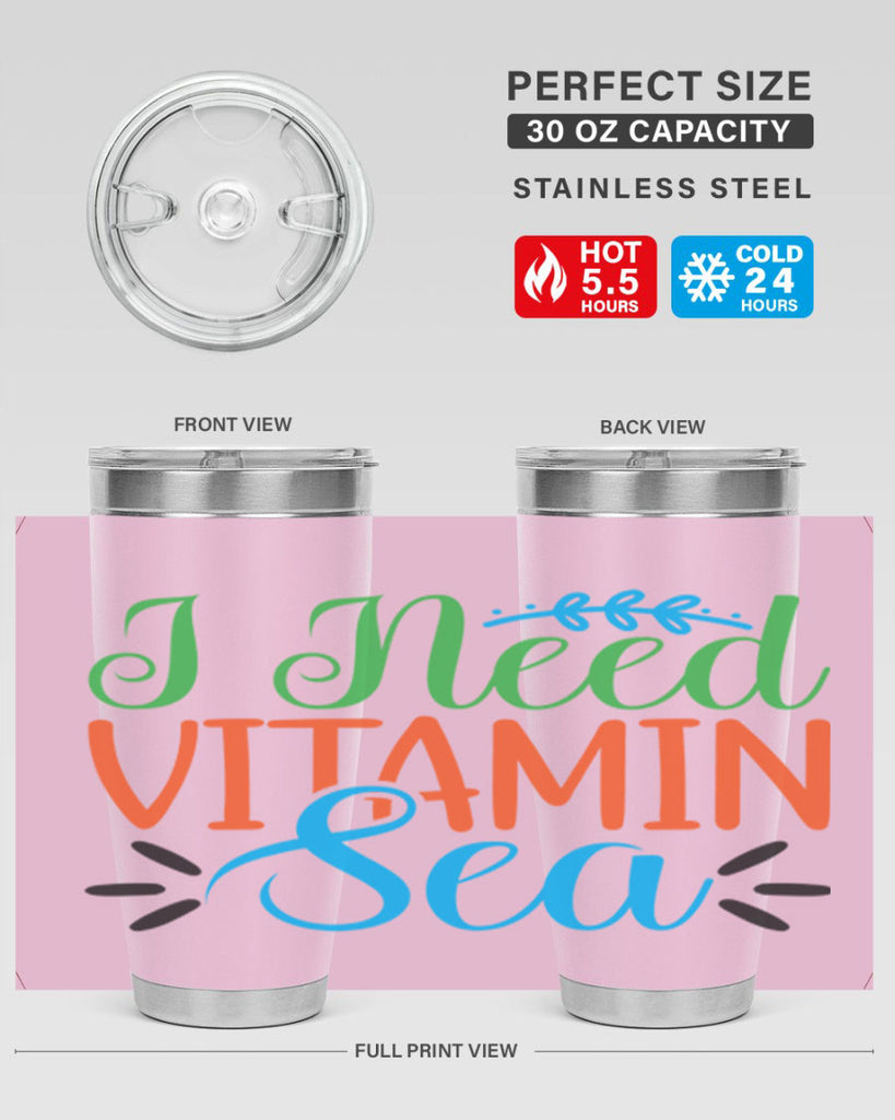 I Need Vitamin Sea 233#- mermaid- Tumbler