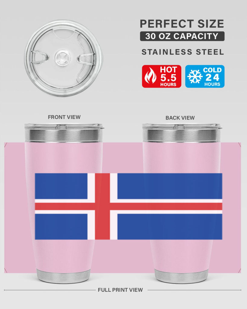 Iceland 122#- world flags- Tumbler