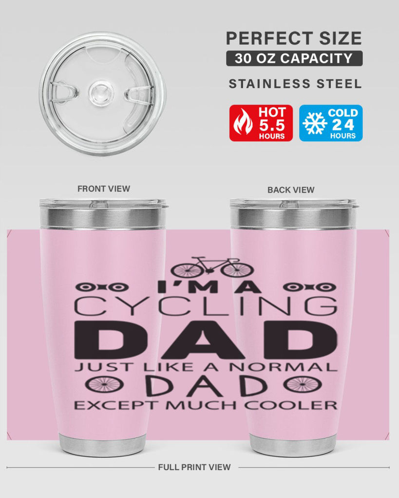 Im A Cycling Dad 4#- dad- Tumbler