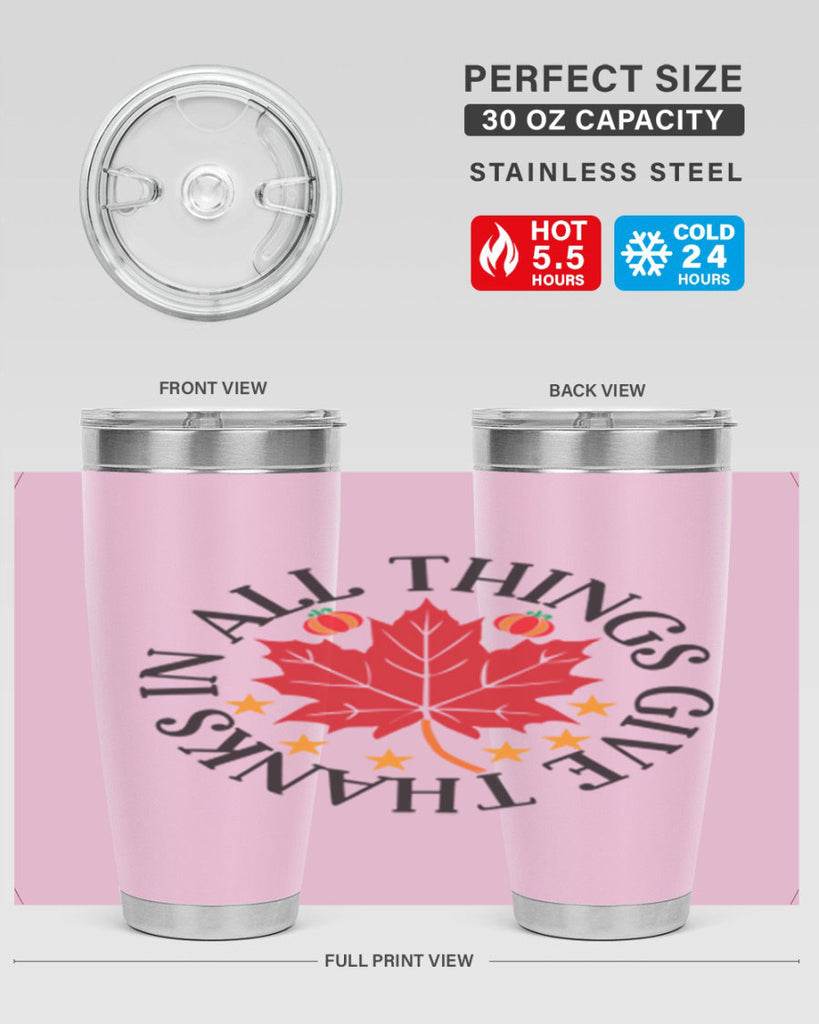Inallthingsgivethanks 353#- fall- Tumbler