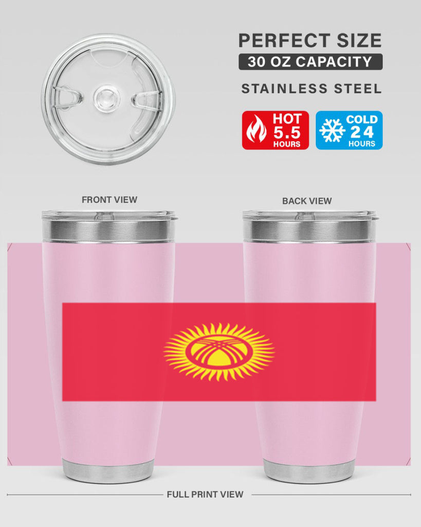 Kyrgyzstan 106#- world flags- Tumbler