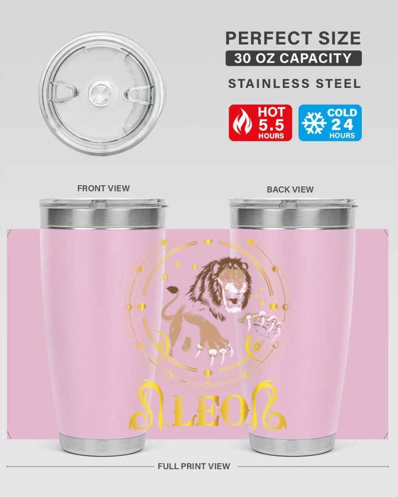 Leo 297#- zodiac- Tumbler