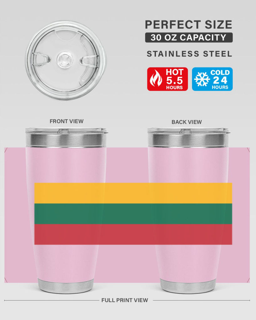 Lithuania 98#- world flags- Tumbler