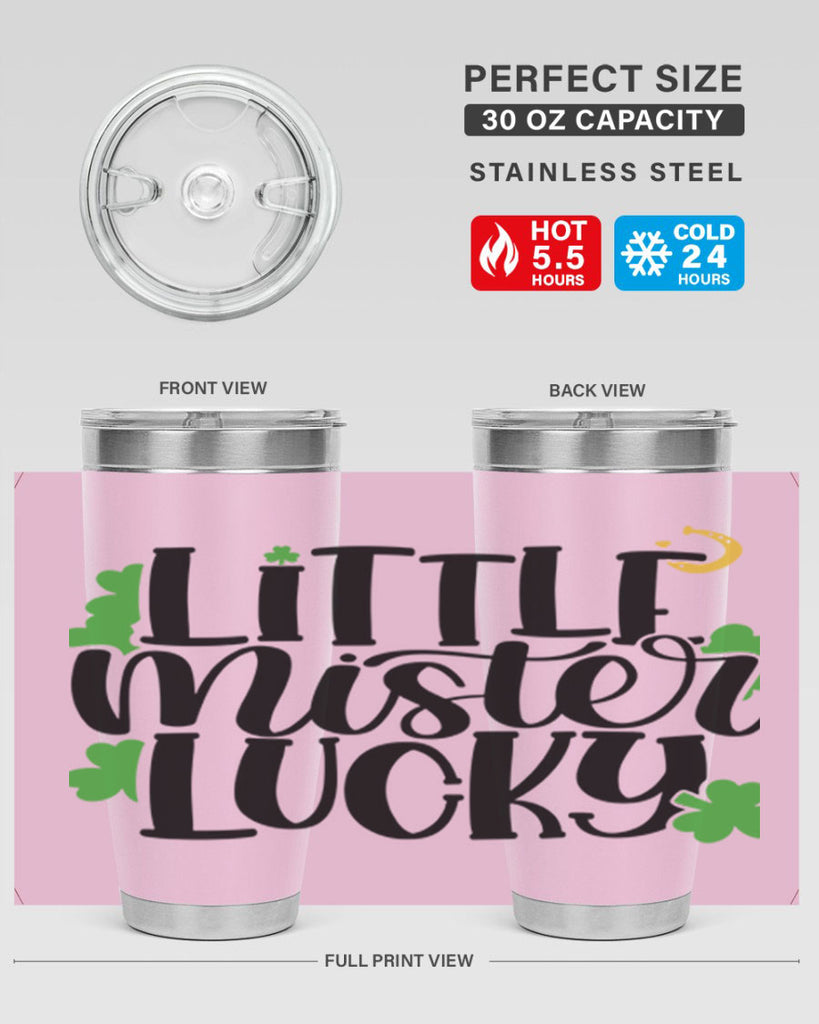 Little Mister Lucky Style 67#- St Patricks Day- Tumbler