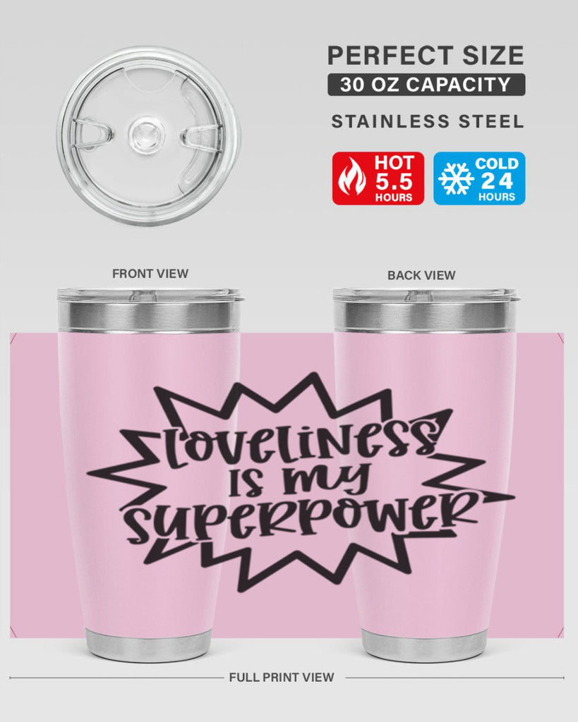 Loveliness Is My Superpower Style 53#- baby- tumbler