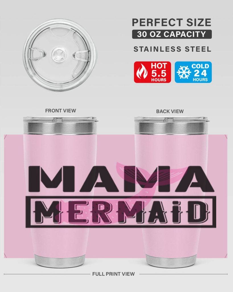 Mama mermaid 317#- mermaid- Tumbler