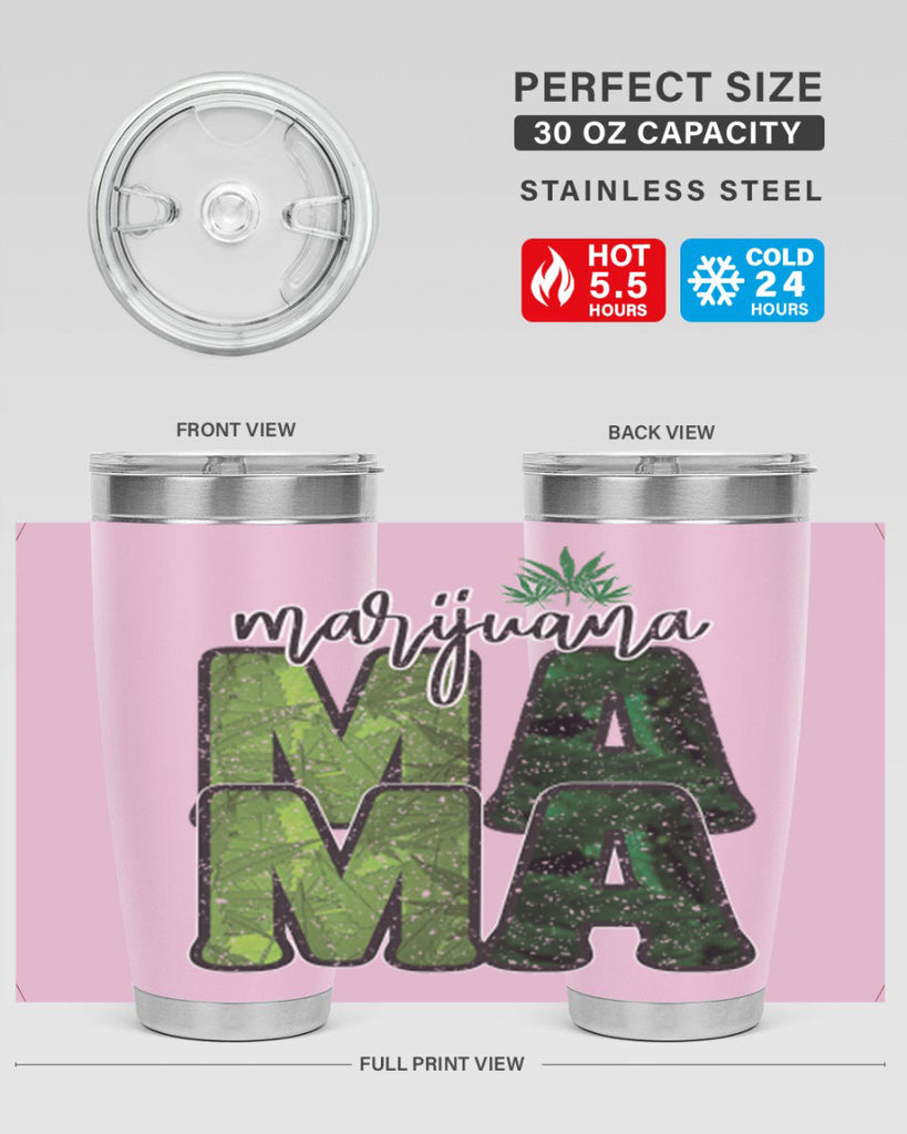 Marijuana Mama Sublimation 205#- marijuana- Tumbler