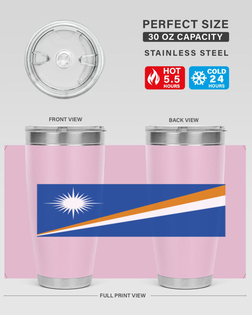 Marshall Islands 90#- world flags- Tumbler