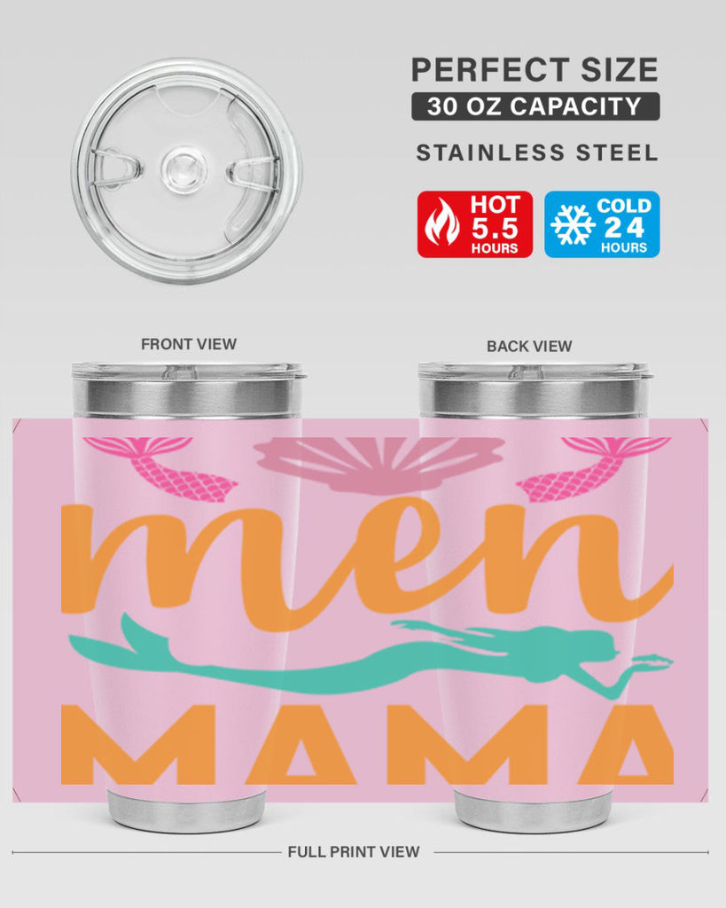 Men Mama Design 318#- mermaid- Tumbler