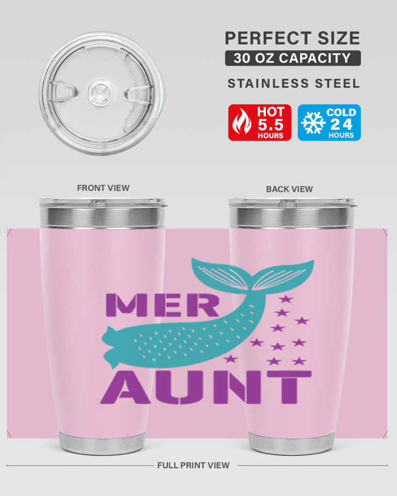 Mer Aunt 319#- mermaid- Tumbler