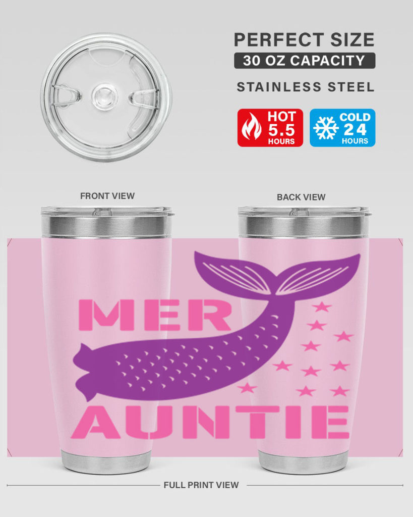 Mer Auntie 320#- mermaid- Tumbler