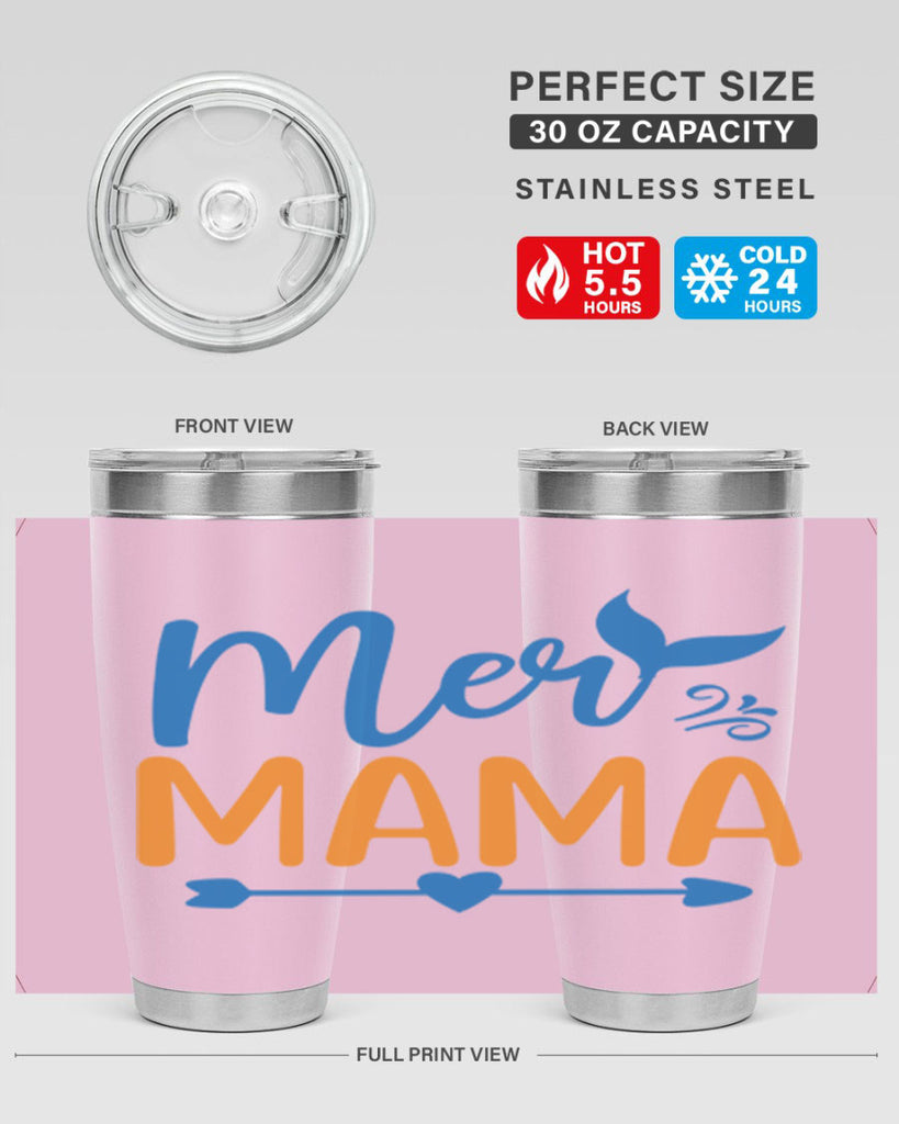 Mer Mama 330#- mermaid- Tumbler