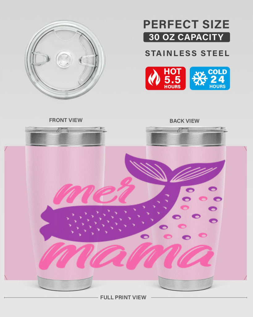 Mer Mama 335#- mermaid- Tumbler