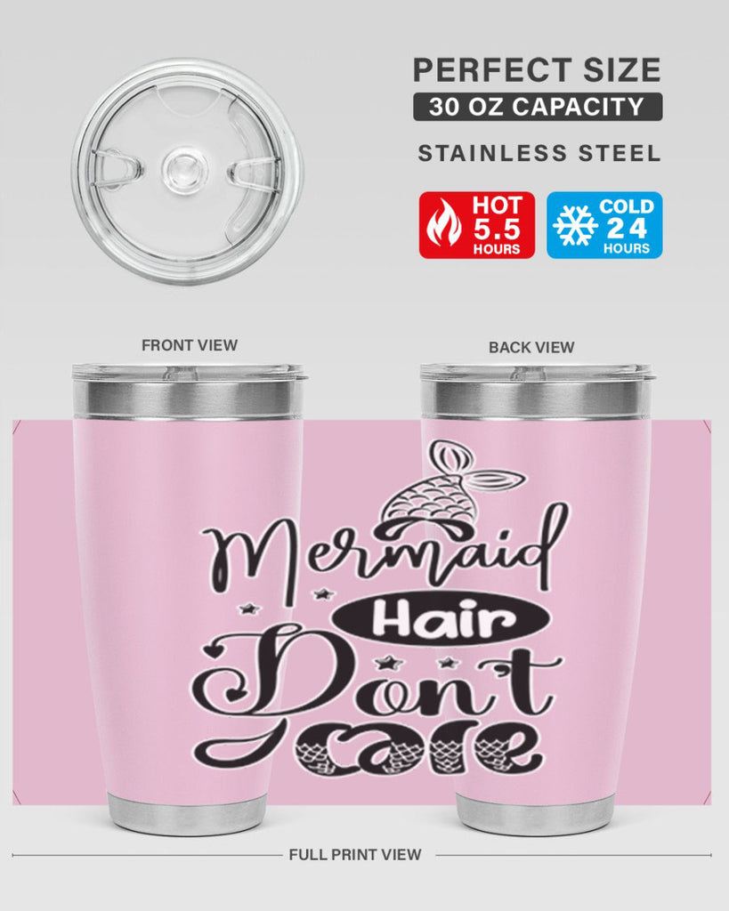 Mermaid Hair Dont Care 407#- mermaid- Tumbler