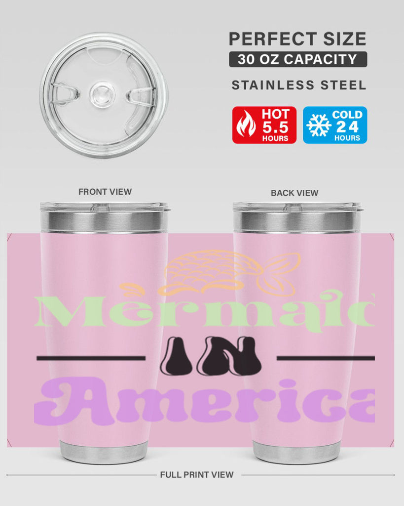Mermaid In America 420#- mermaid- Tumbler