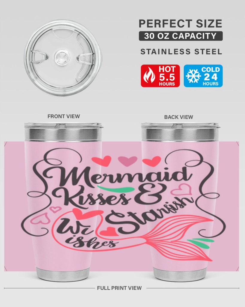 Mermaid Kisses Starfish Wishes 368#- mermaid- Tumbler