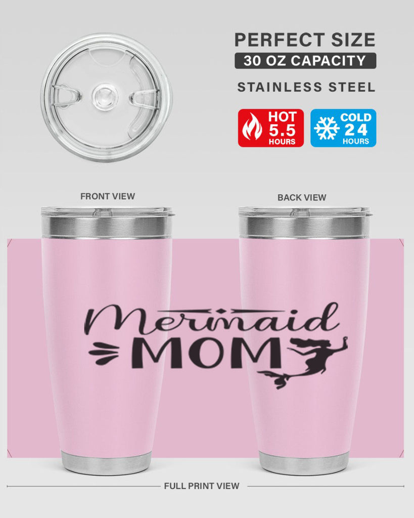 Mermaid Mom 372#- mermaid- Tumbler