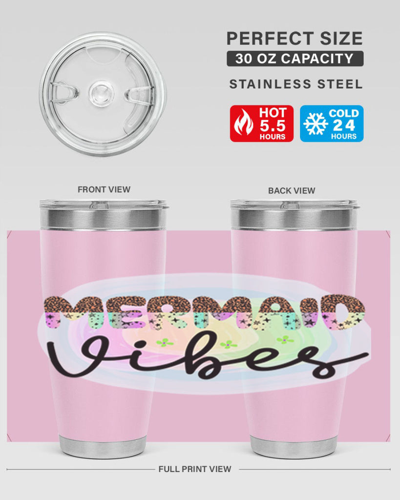 Mermaid Vibes 453#- mermaid- Tumbler