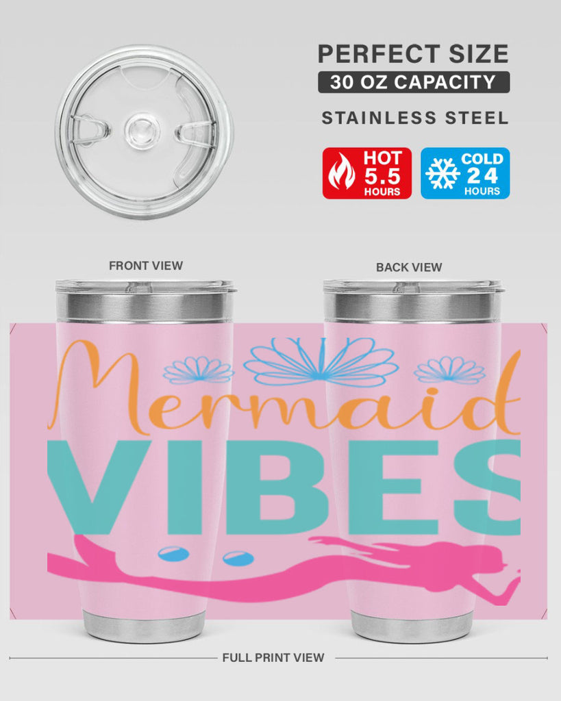 Mermaid Vibes Design 465#- mermaid- Tumbler