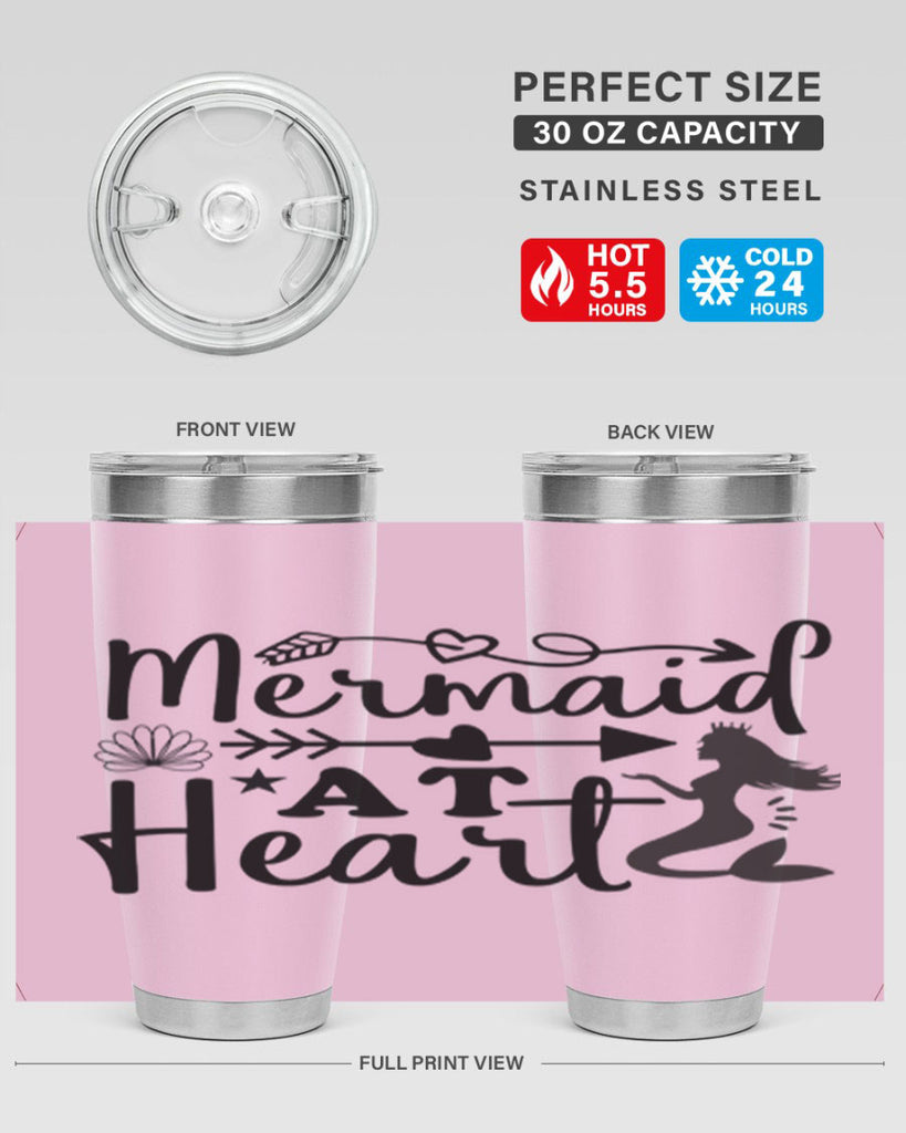 Mermaid at Heart design 397#- mermaid- Tumbler