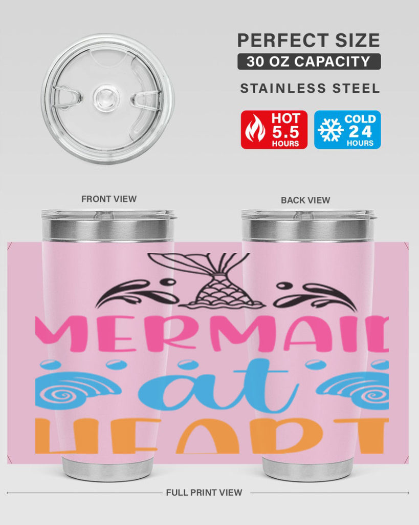 Mermaid at heart Design 396#- mermaid- Tumbler