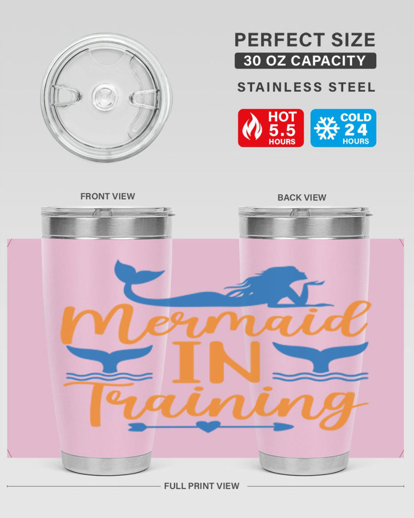 Mermaid in Training 367#- mermaid- Tumbler