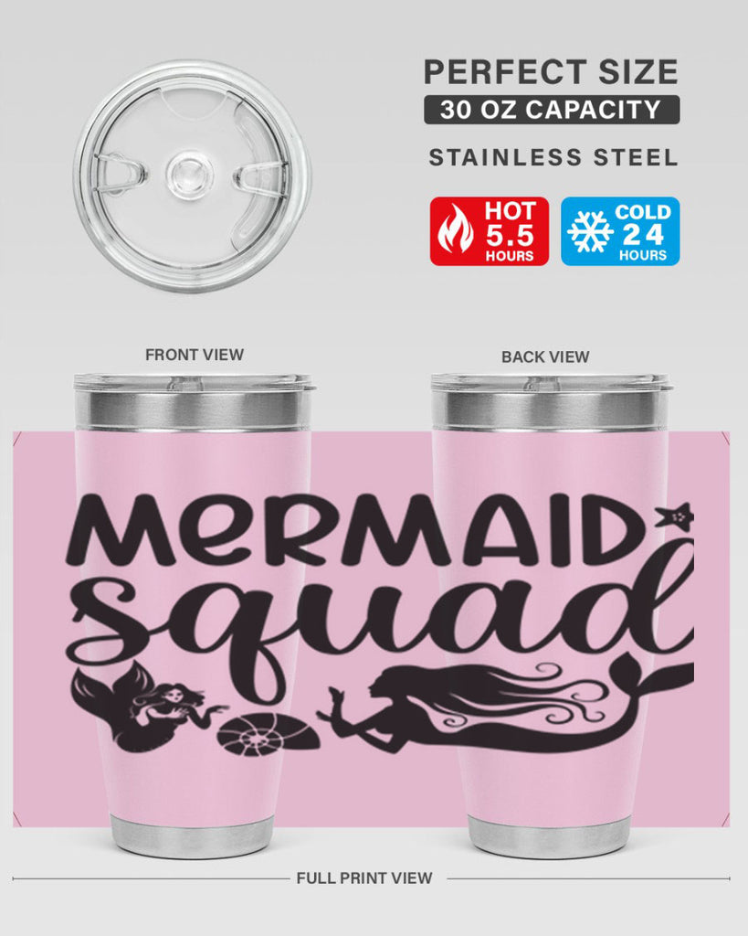 Mermaid squad 447#- mermaid- Tumbler