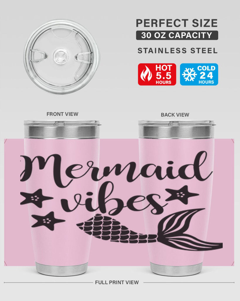 Mermaid vibes 463#- mermaid- Tumbler