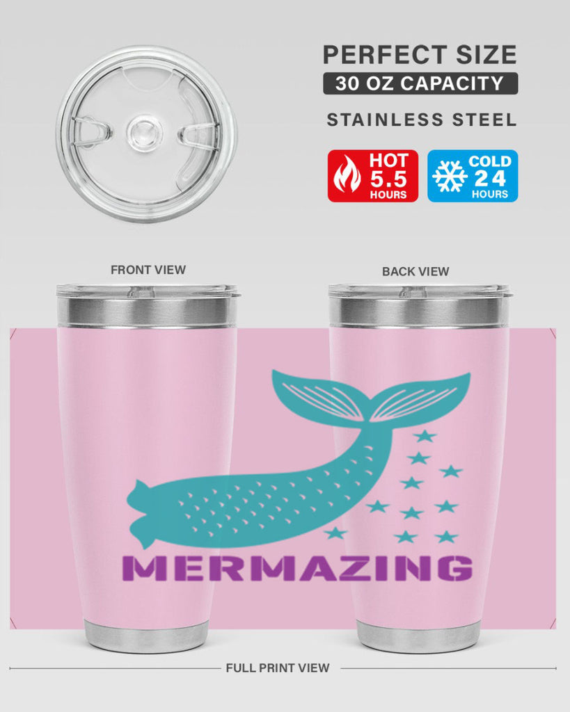 Mermazing 502#- mermaid- Tumbler