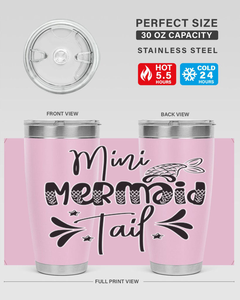 Mini Mermaid Tail 513#- mermaid- Tumbler