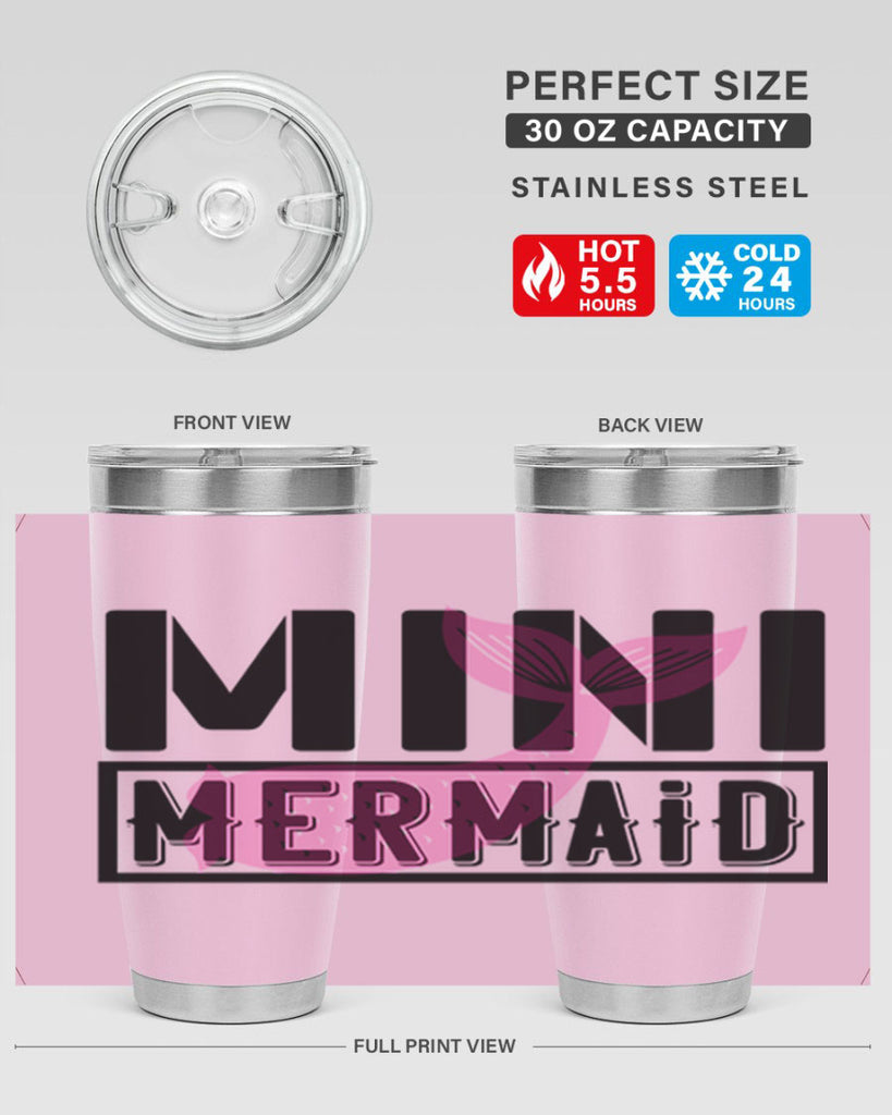 Mini mermaid 504#- mermaid- Tumbler