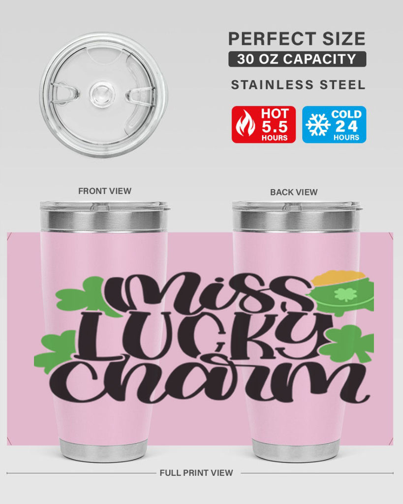 Miss Lucky Charm Style 48#- St Patricks Day- Tumbler