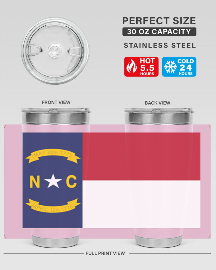 North Carolina 19#- Us Flags- Tumbler