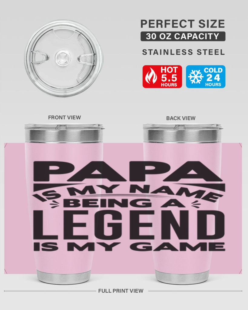 Papa 125#- grandpa - papa- Tumbler