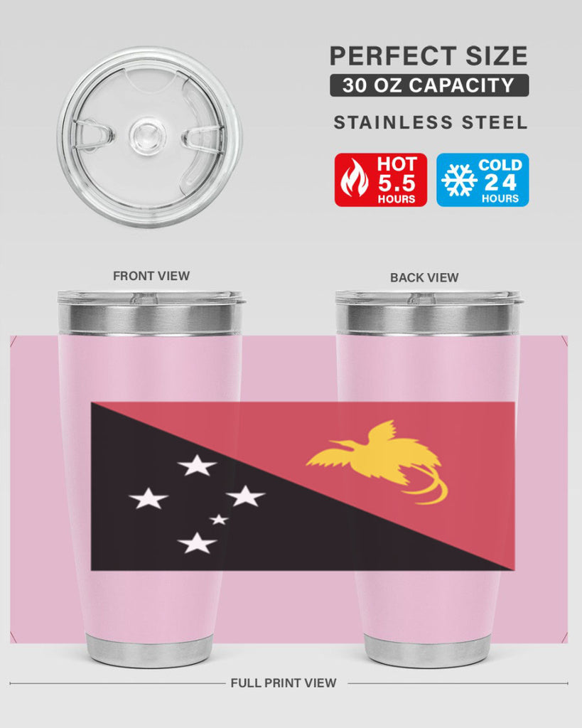 Papua New Guinea 62#- world flags- Tumbler