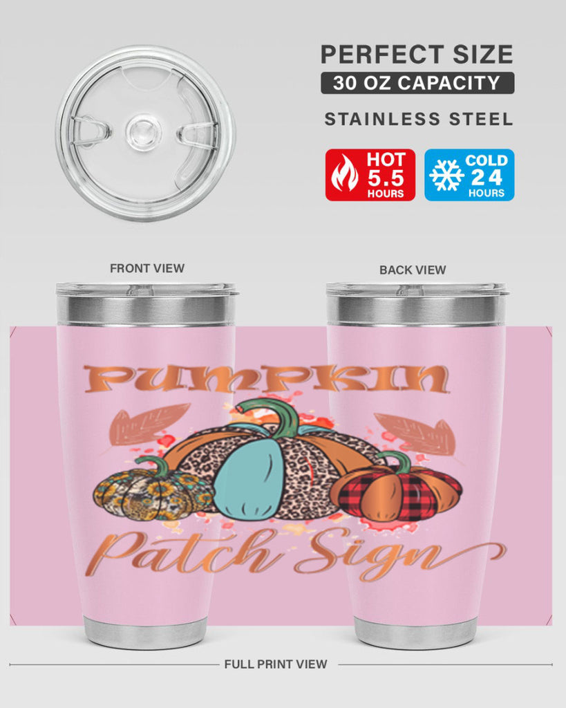 Pumpkin Patch Sign 530#- fall- Tumbler