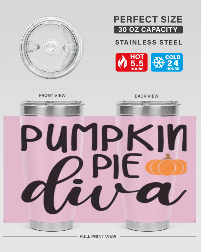 Pumpkin Pie Diva 532#- fall- Tumbler