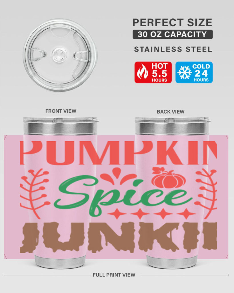 Pumpkin Spice Junkie 547#- fall- Tumbler