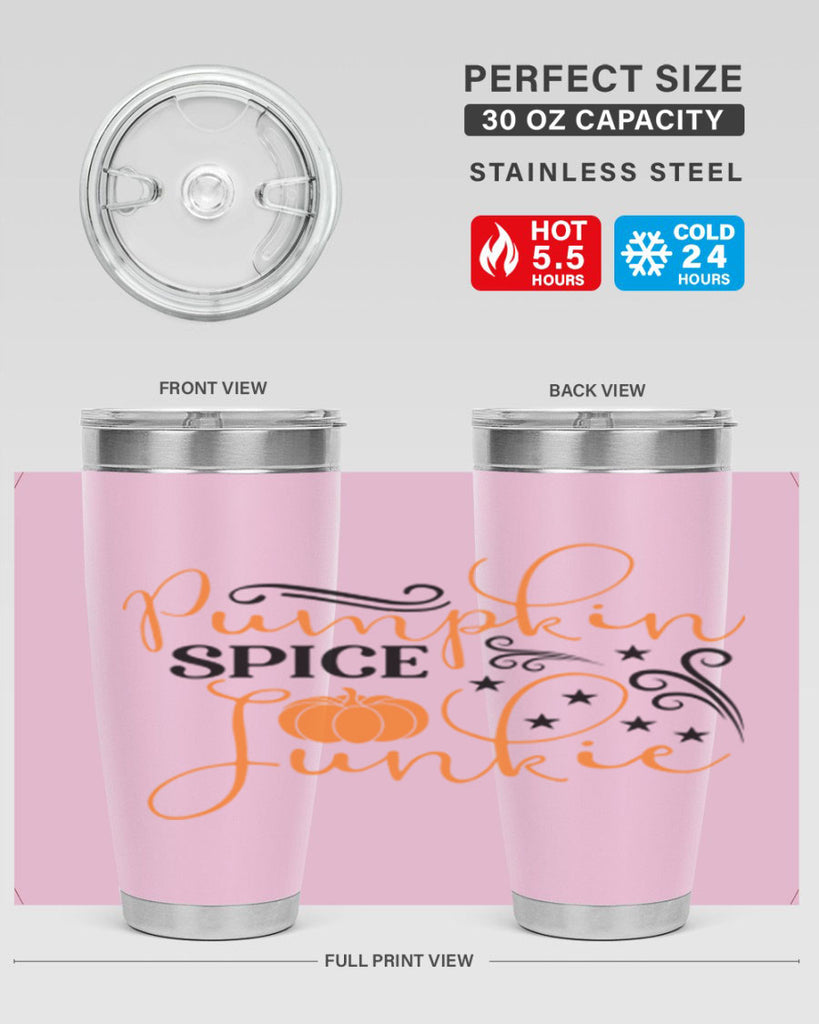 Pumpkin Spice Junkie 549#- fall- Tumbler