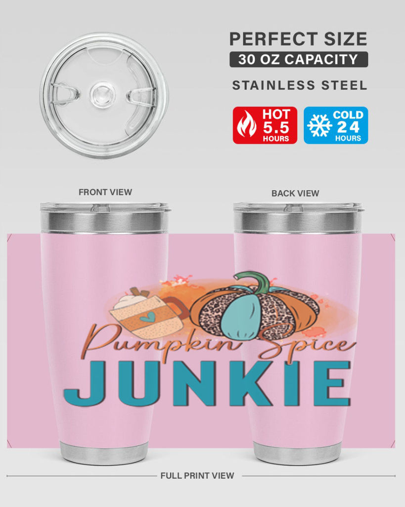 Pumpkin Spice Junkie 550#- fall- Tumbler